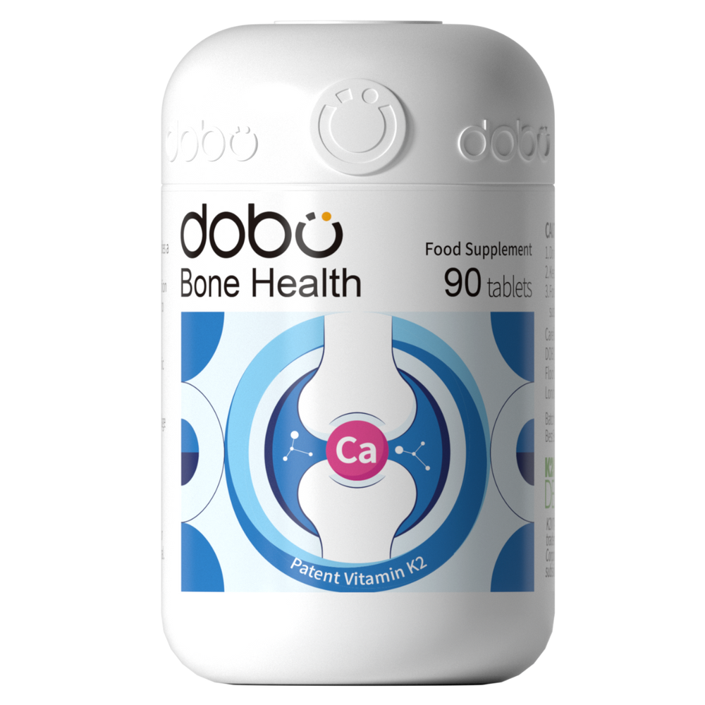 Dobo Bone Health supplement container on a white background