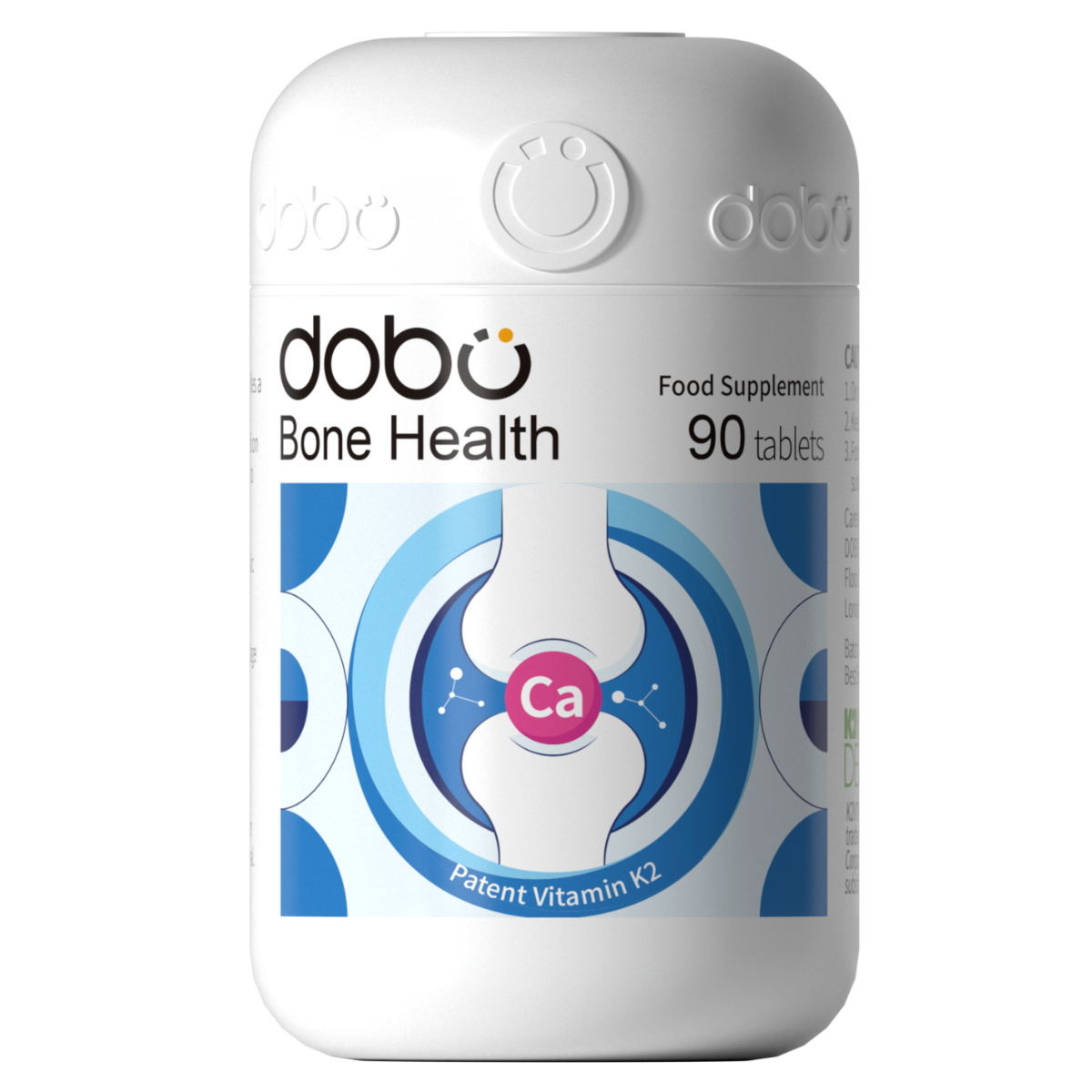 Dobo Bone Health supplement container on a white background