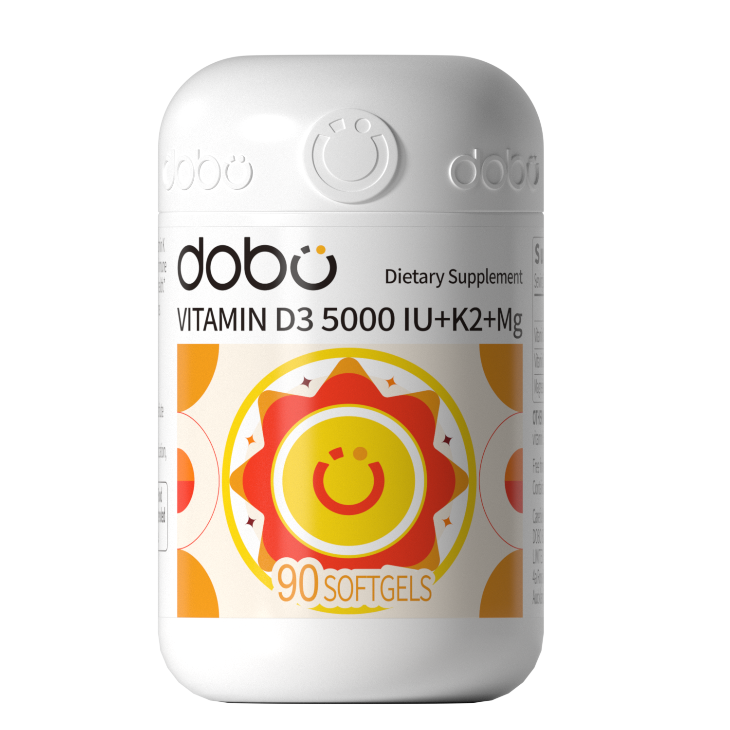 DOBO Vitamin D3 5000IU + K2 + Magnesium